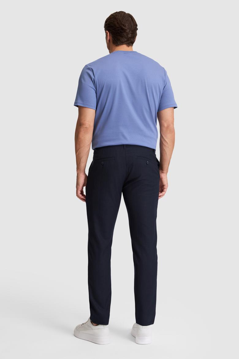 Erkek Lacivert Kanvas Pantolon - 50322342101