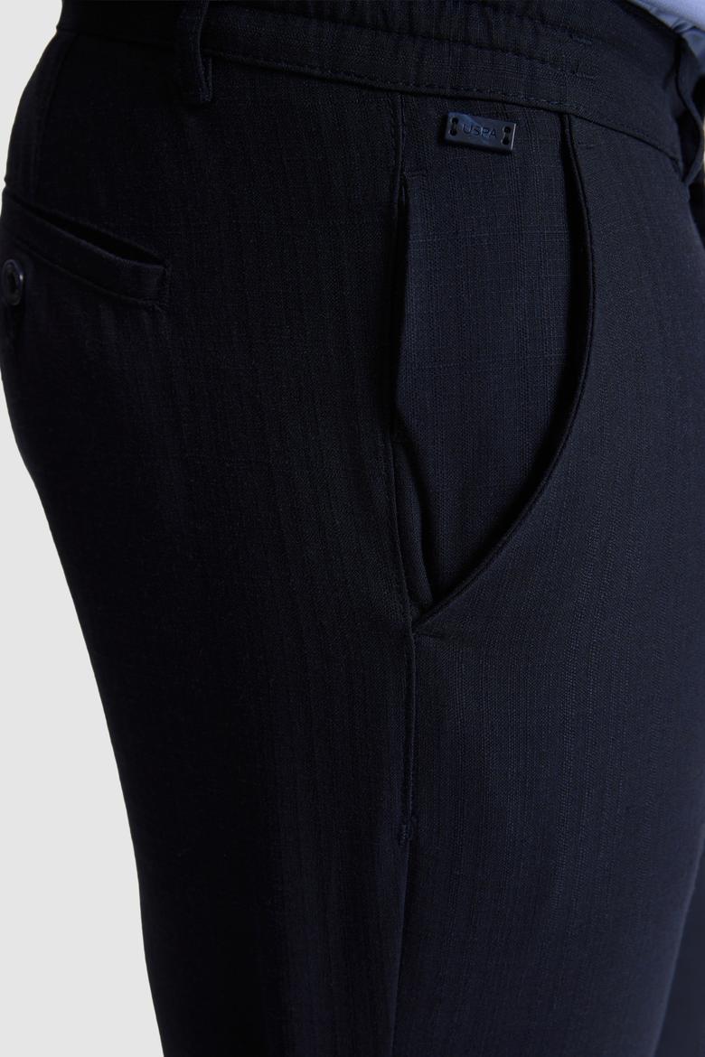 Erkek Lacivert Kanvas Pantolon - 50322342101