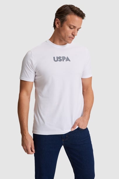 Erkek Beyaz Regular Fit Bisiklet Yaka Basic Tişört
