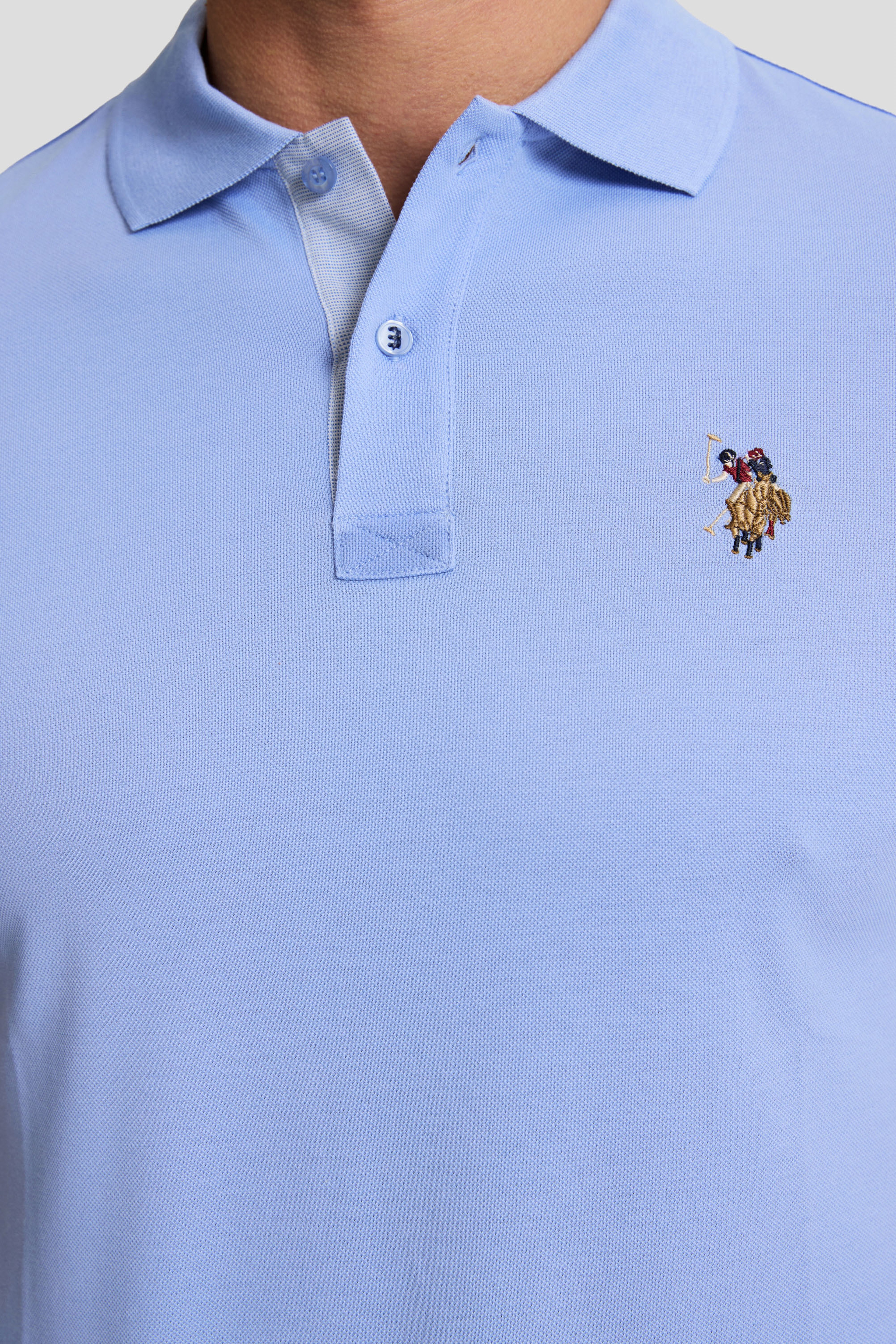 Erkek Mor Regular Fit Polo Yaka Basic Tişört - Image 6
