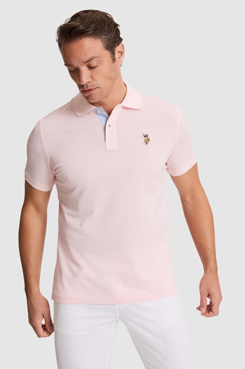 Erkek Açık Pembe Basic Tişört