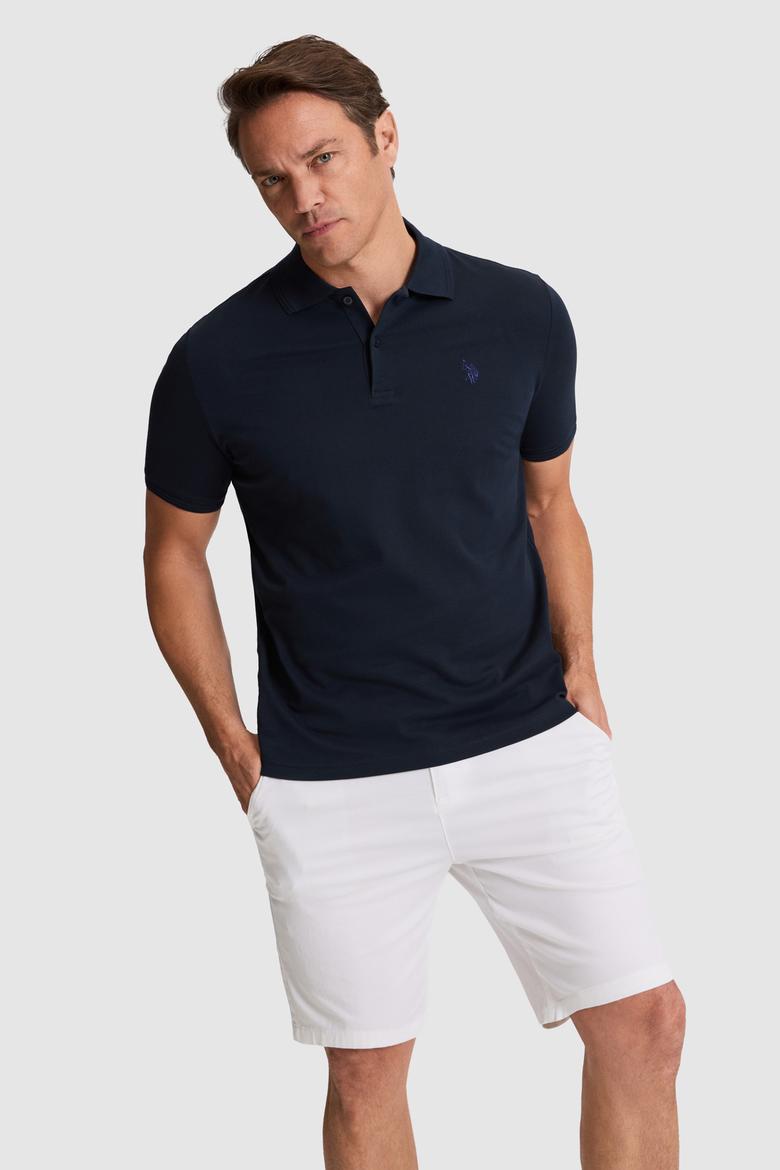 Erkek Koyu Lacivert Basic Tişört - 50324938021
