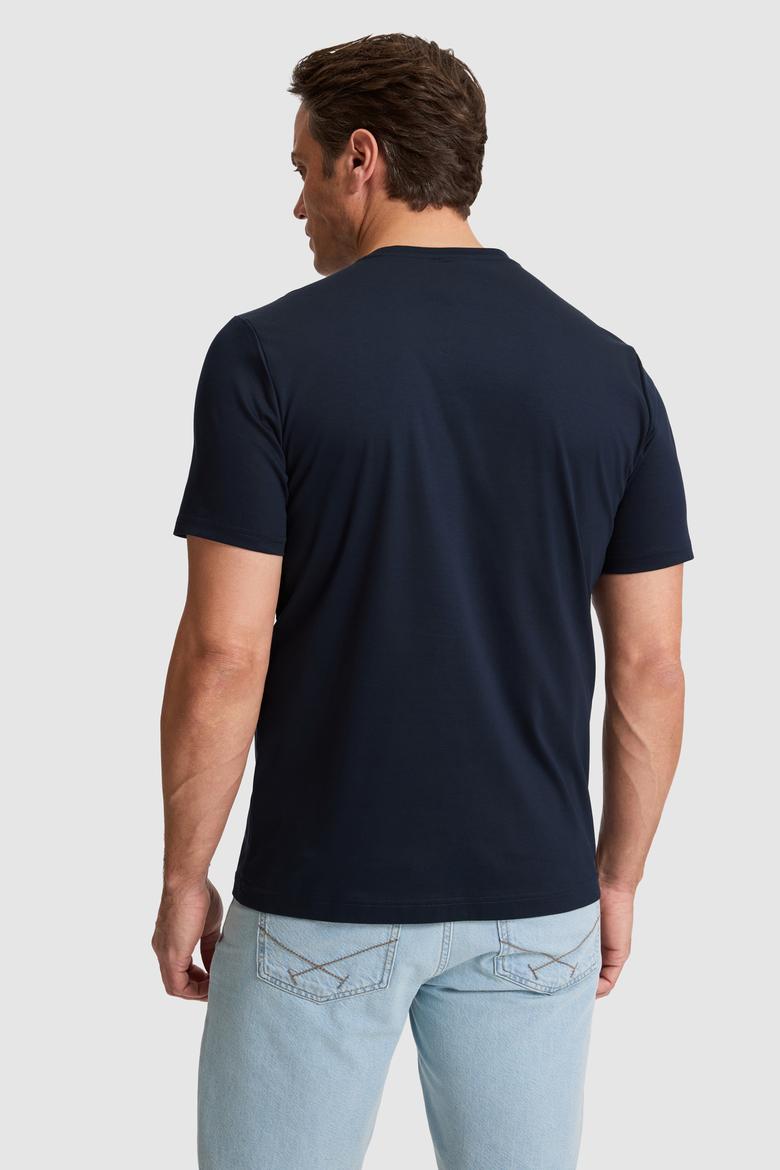 Erkek Koyu Lacivert Basic Tişört - 50324943021