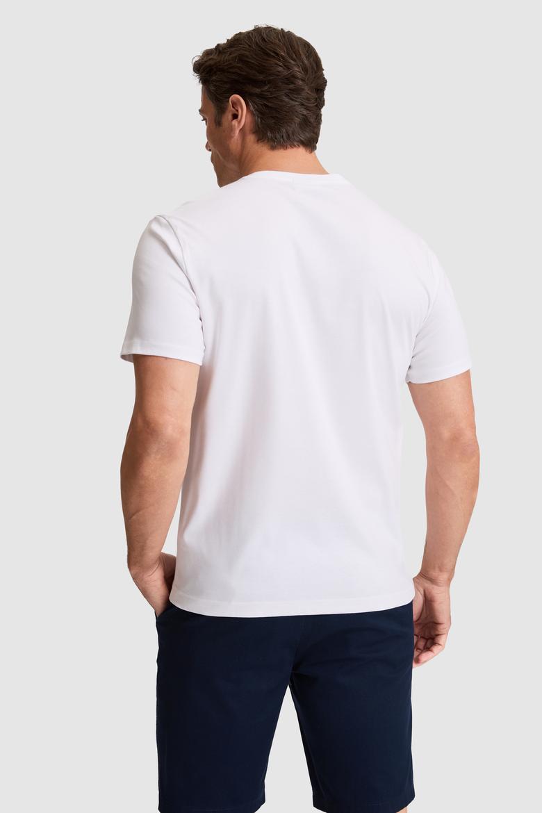 Erkek Beyaz Basic Tişört - 50324944011