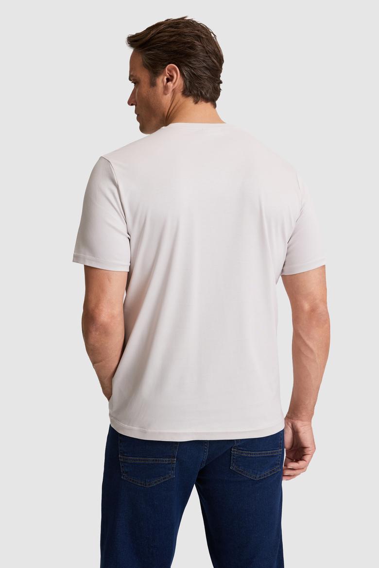 Erkek Açık Gri Basic Tişört - 50324944068