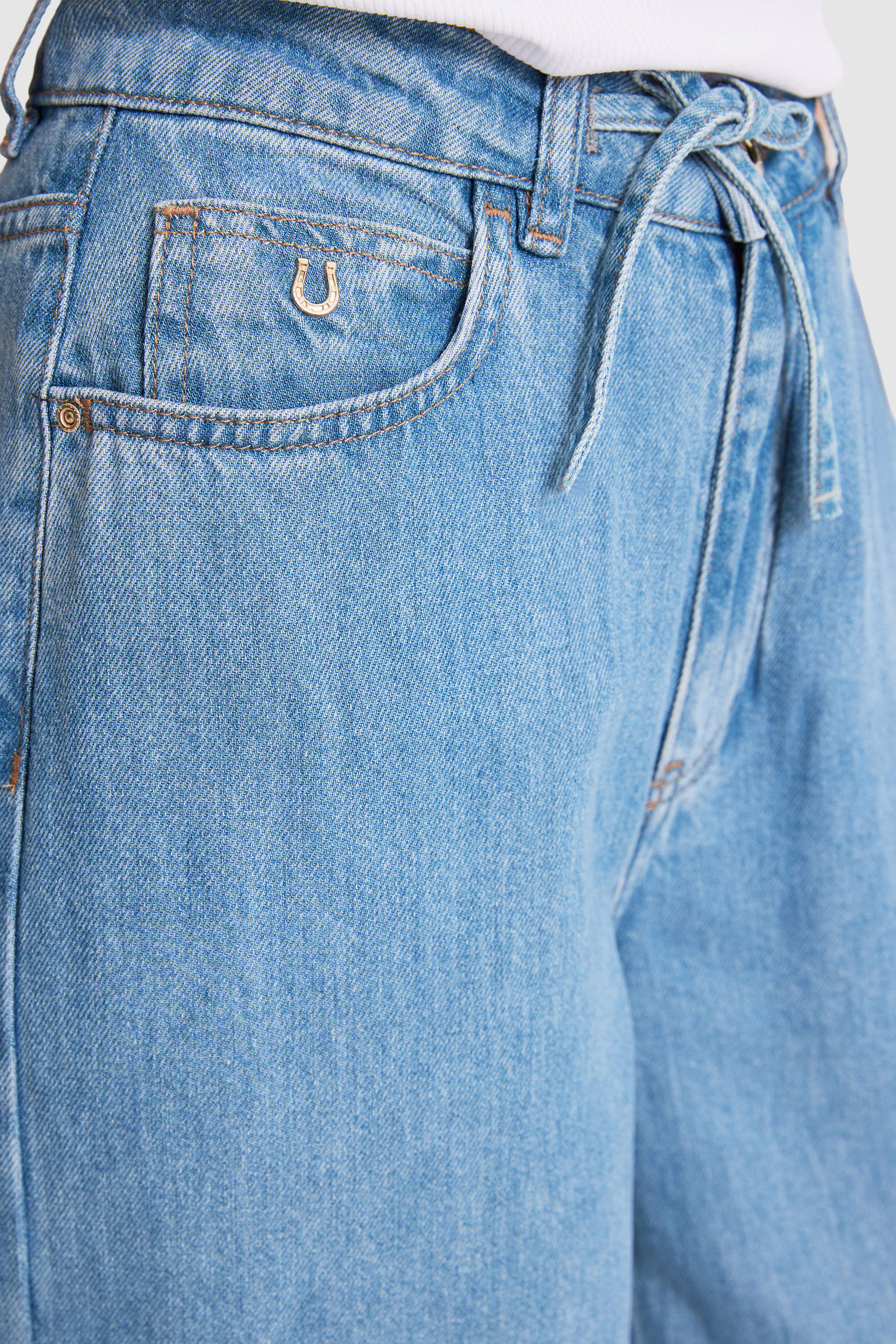 Kadın Açık Mavi Jean Pantolon - Image 6