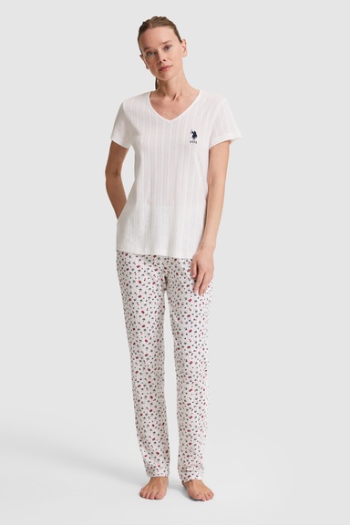 Kadın Ekru Pijama Takımı