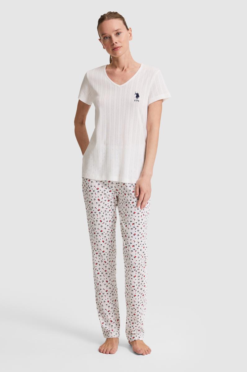 Kadın Ekru Pijama Takımı