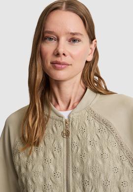 Kadın Açık Haki Fermuarlı Sweatshirt - 50321999010