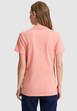 Kadın Somon Polo Yaka Basic Tişört - 50326475042