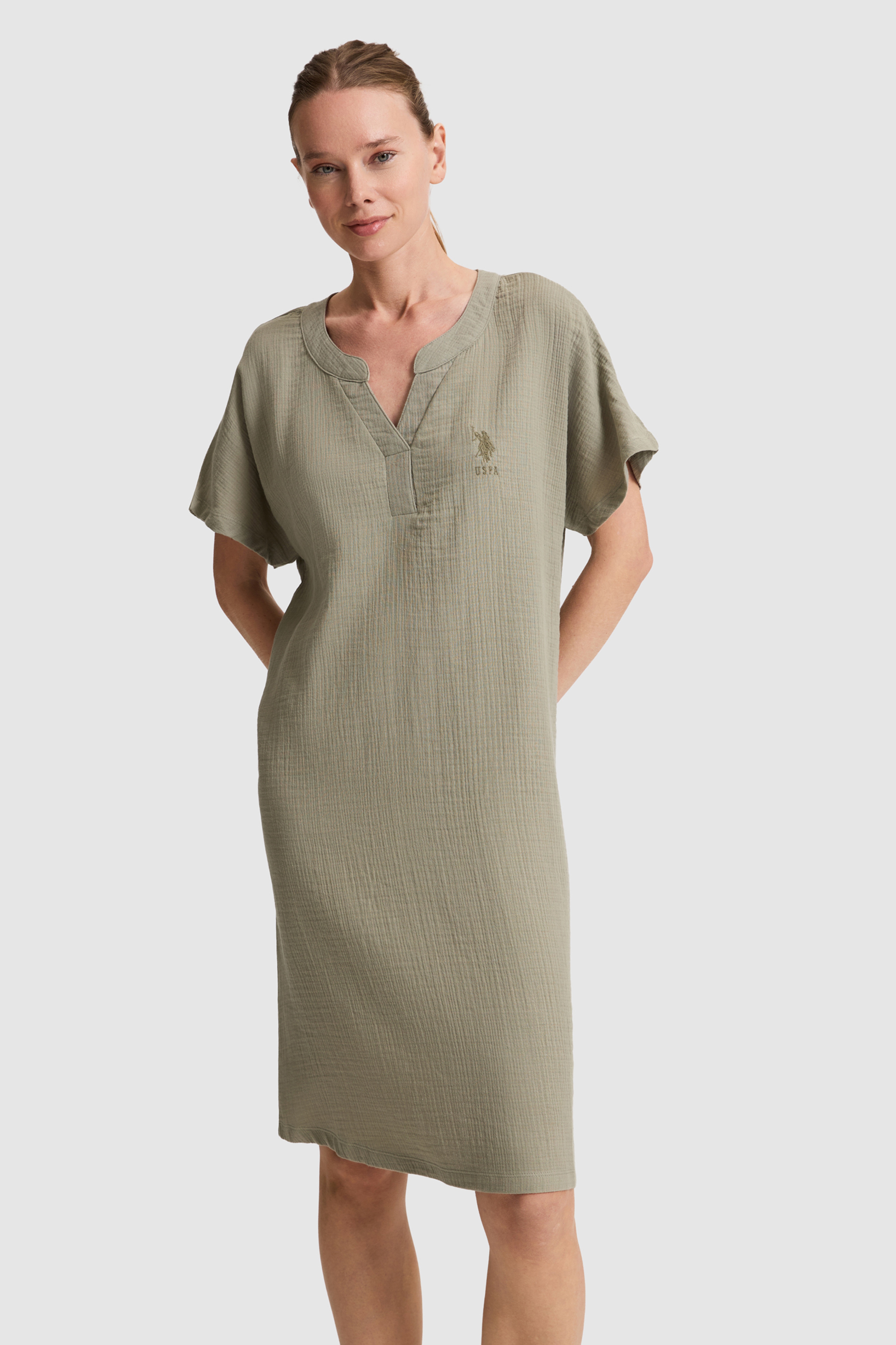 Kadın Haki Pijama Takımı