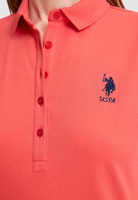Kadın Kırmızı Polo Yaka Örme Elbise - 50323571059