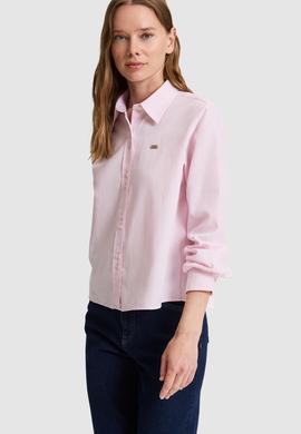 Kadın Açık Pembe Uzun Kollu Gömlek - 50324617013