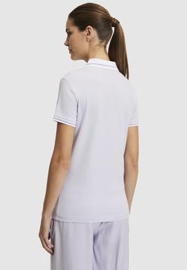 Kadın Lila Polo Yaka Basic Tişört - 50323455035