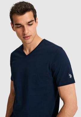 Erkek Lacivert Basic Tişört - 50326944047