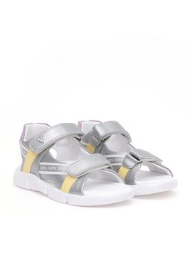 Kız Çocuk Gri Sandalet - 50286838019