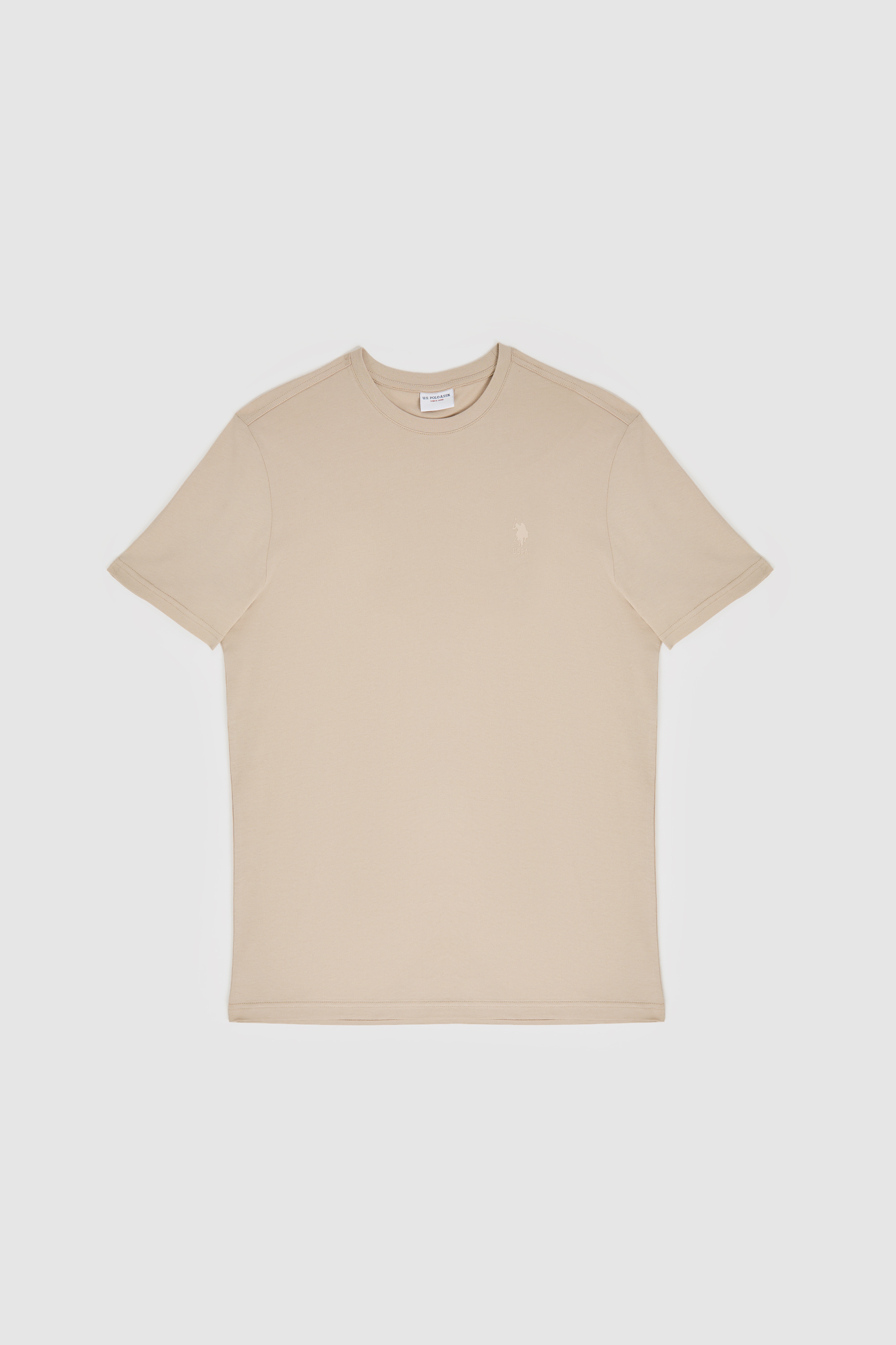 Erkek Regular Fit Bisiklet Yaka Taş Basic Tişört - Image 7