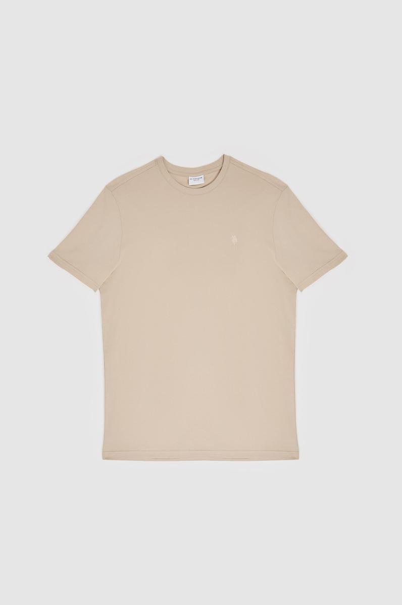 Erkek Regular Fit Bisiklet Yaka Taş Basic Tişört