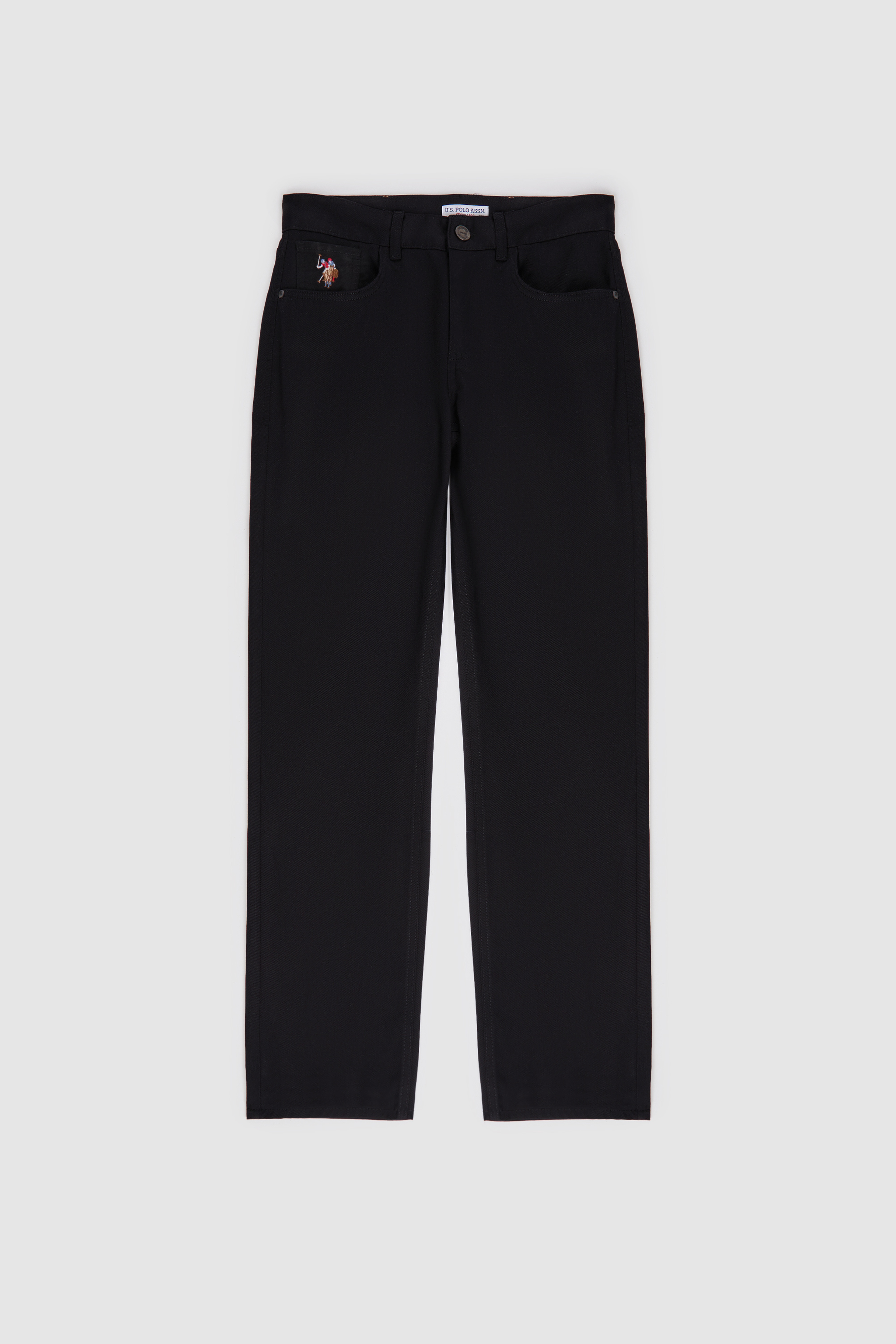 Erkek Slim Fit Siyah Kanvas / Chino Pantolon