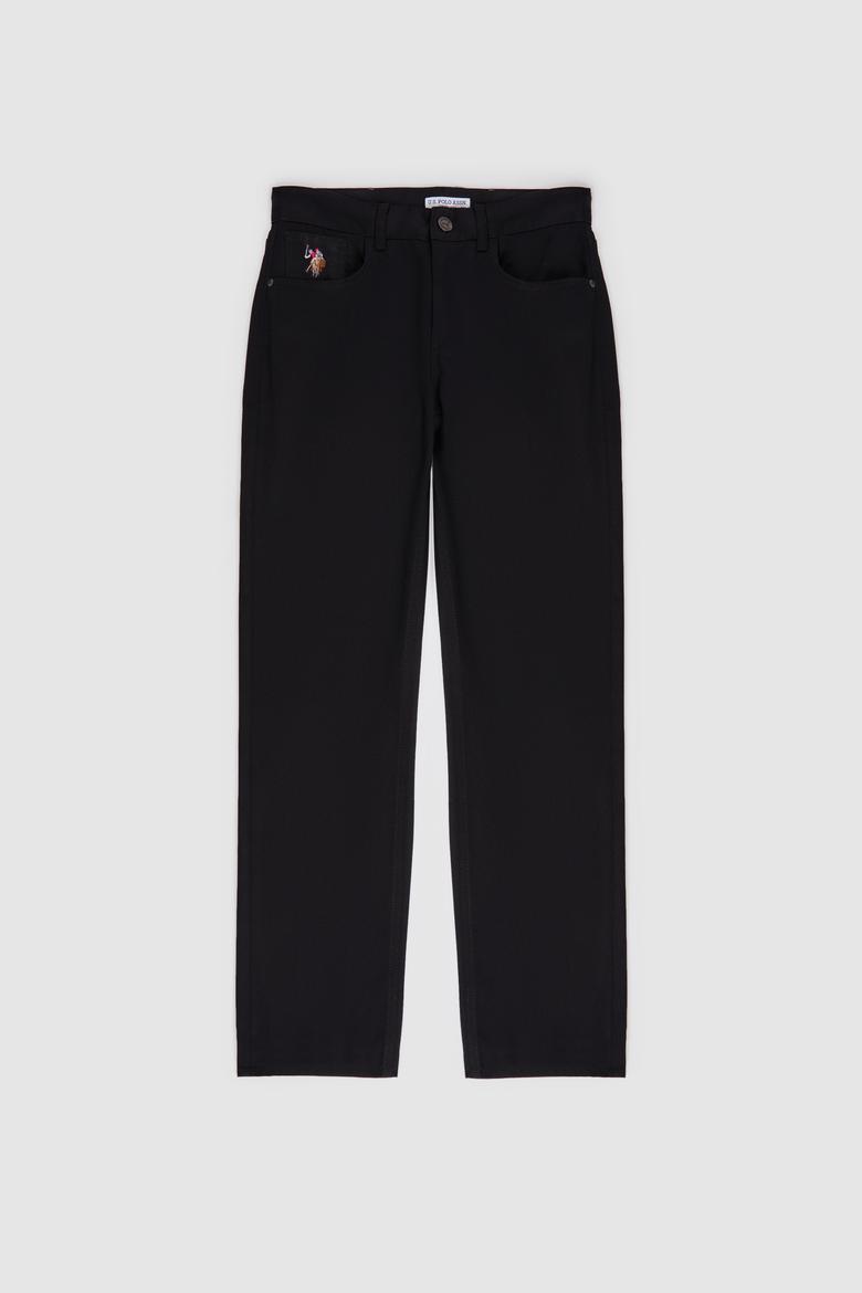 Erkek Slim Fit Siyah Kanvas / Chino Pantolon - 50322356269