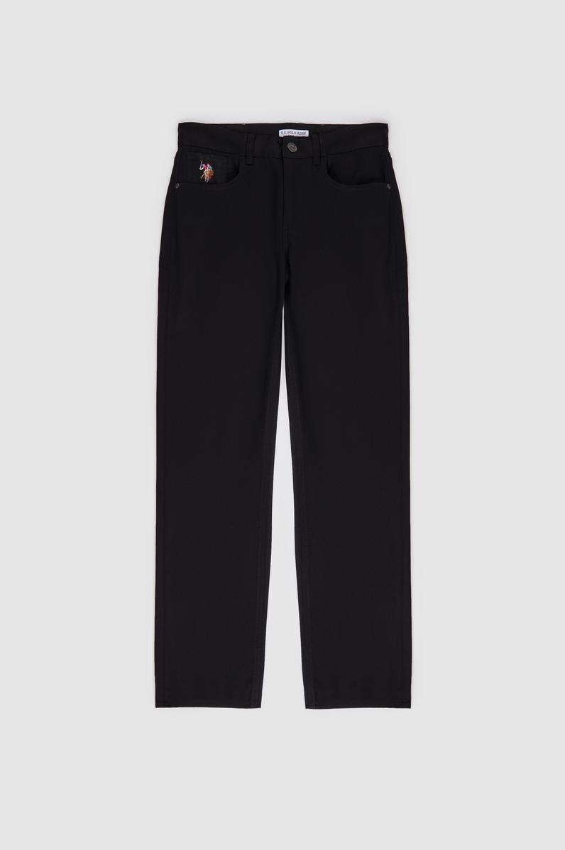 Erkek Slim Fit Siyah Kanvas / Chino Pantolon