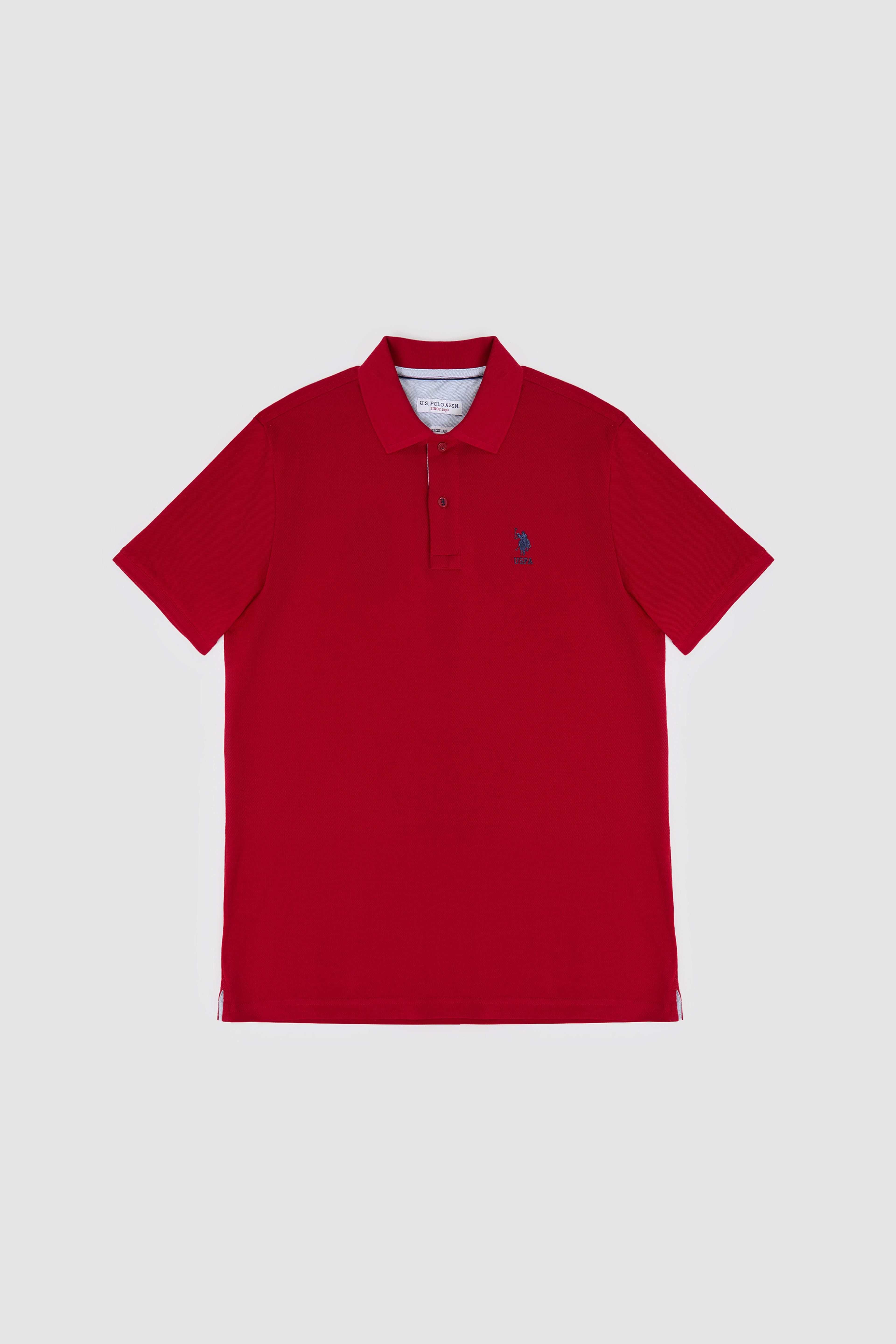 Erkek Regular Fit Polo Yaka Bordo Basic Tişört - Image 7