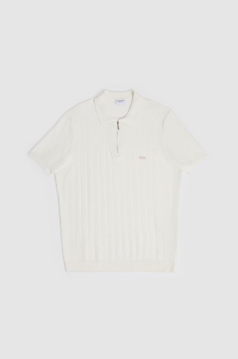 Erkek Regular Fit Polo Yaka Beyaz Tişört