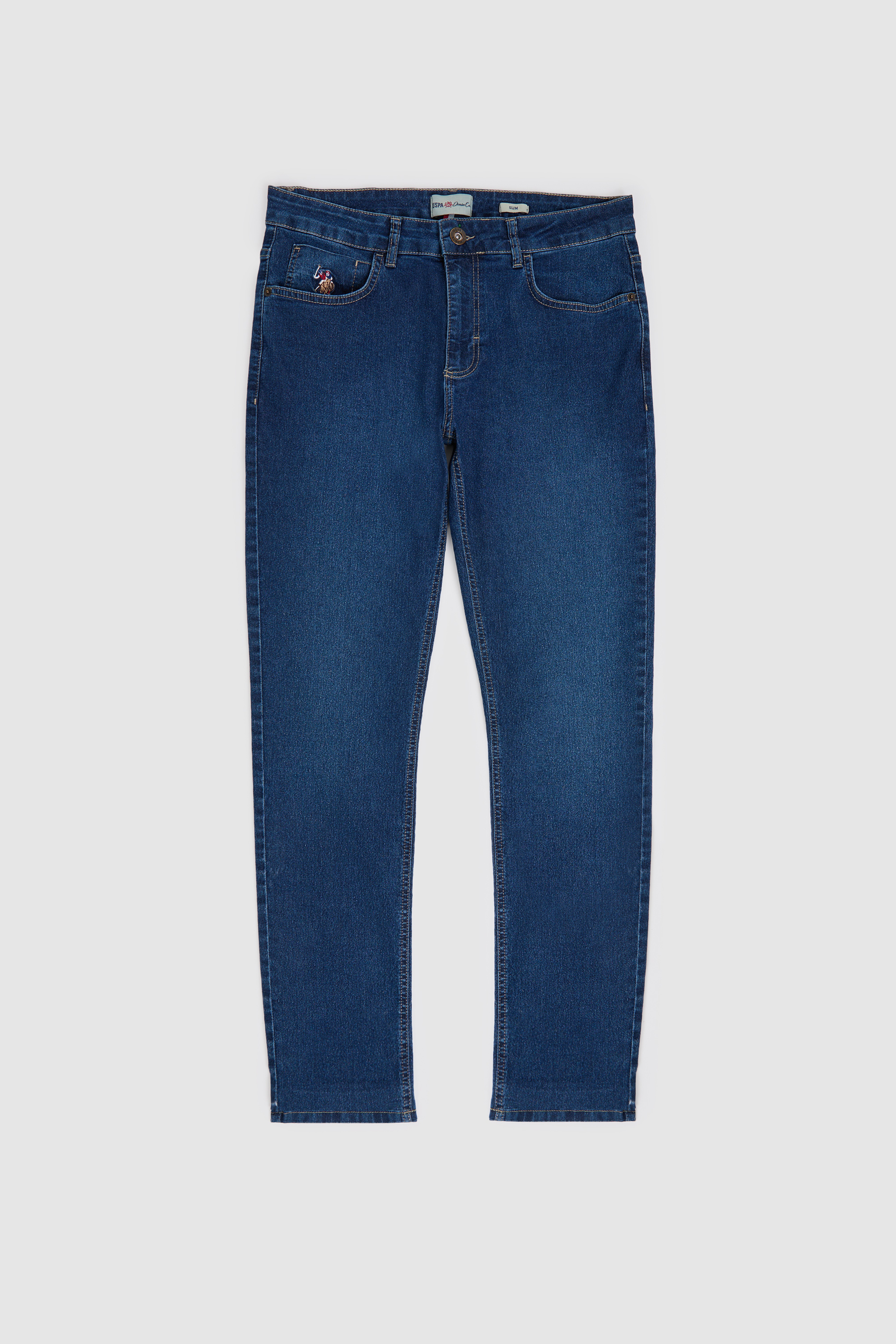 Erkek Slim Fit Mavi Jean Pantolon - Image 7