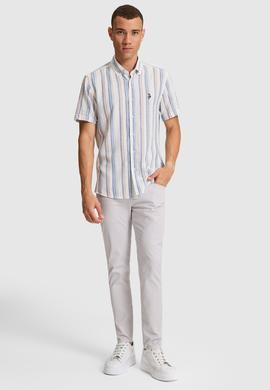 Erkek Açık Gri Kanvas / Chino Pantolon - 50289931017