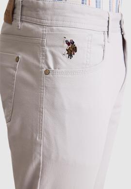Erkek Açık Gri Kanvas / Chino Pantolon - 50289931017