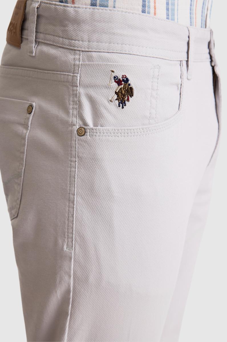 Erkek Açık Gri Kanvas / Chino Pantolon