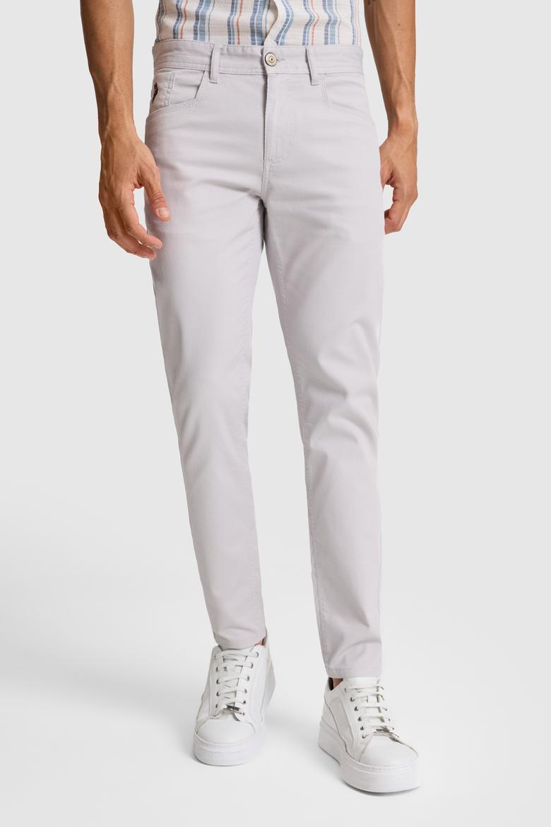 Erkek Açık Gri Kanvas / Chino Pantolon - 50289931017
