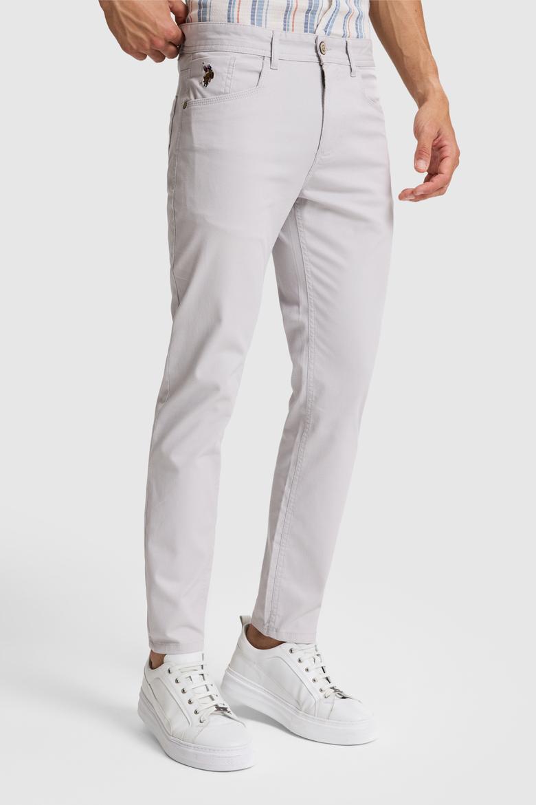 Erkek Açık Gri Kanvas / Chino Pantolon - 50289931017