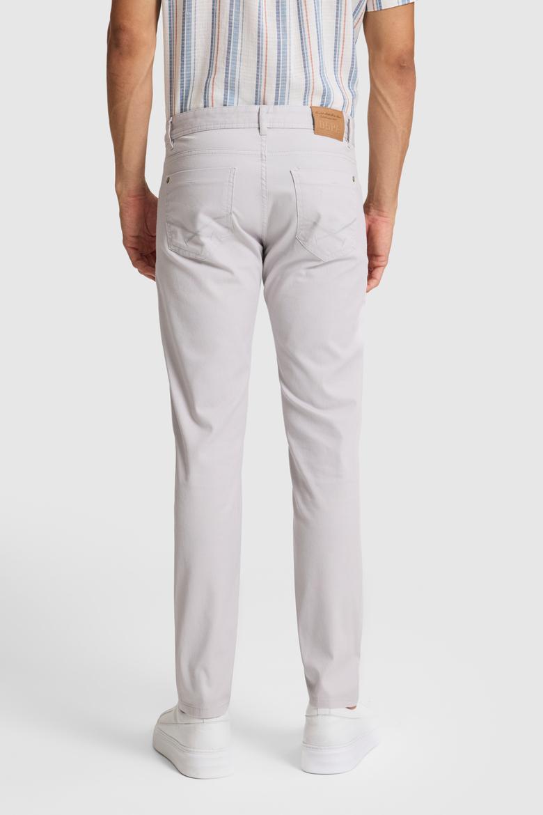 Erkek Açık Gri Kanvas / Chino Pantolon - 50289931017