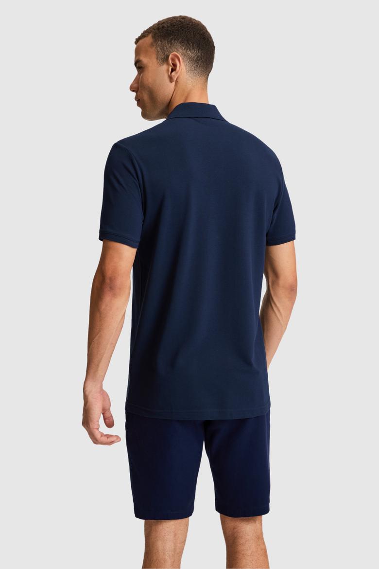 Erkek Regular Fit Polo Yaka Lacivert Basic Tişört - 50306007250