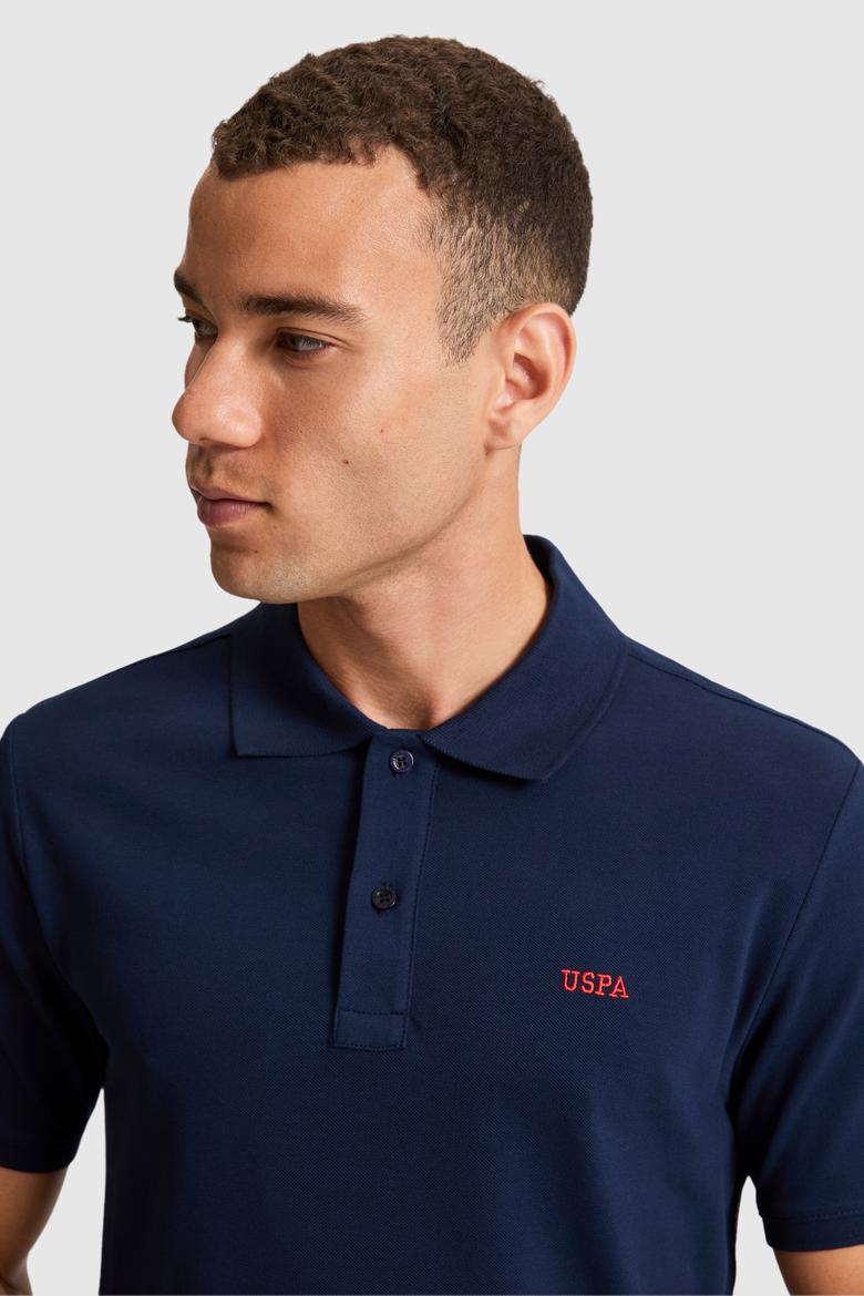Erkek Regular Fit Polo Yaka Lacivert Basic Tişört - 50306007250