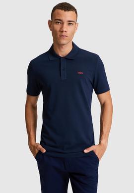 Erkek Regular Fit Polo Yaka Lacivert Basic Tişört - 50306007250