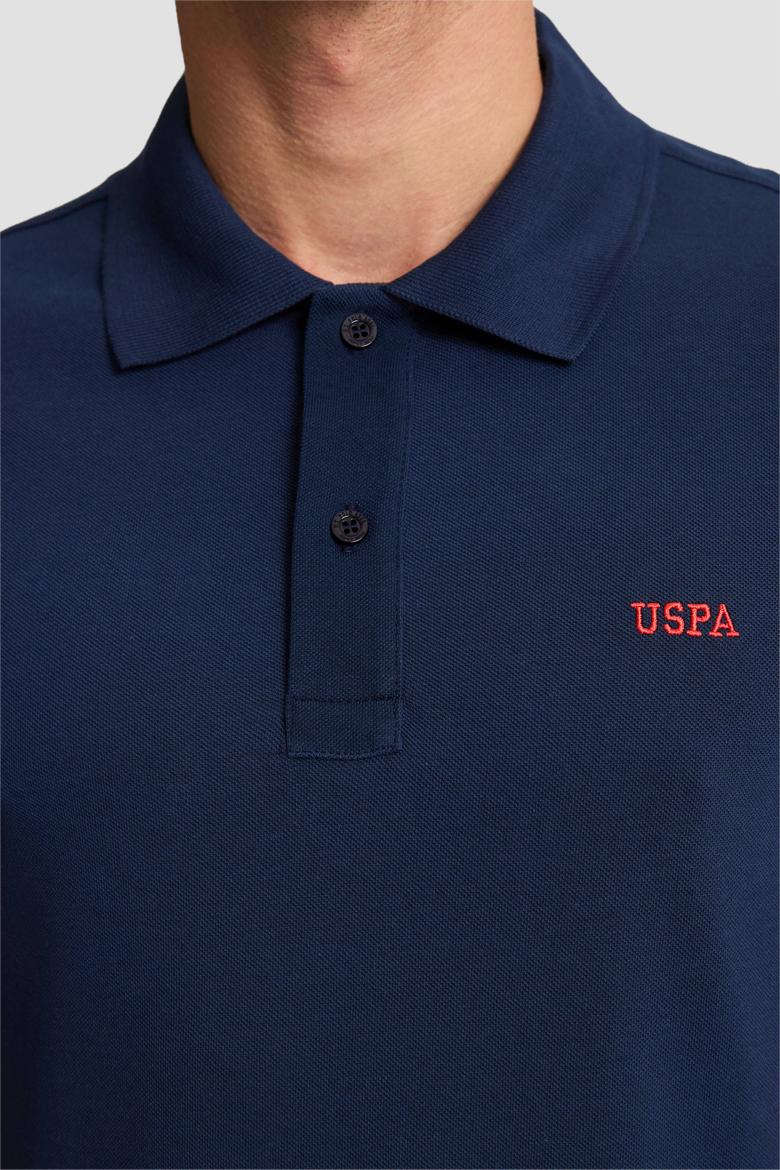 Erkek Regular Fit Polo Yaka Lacivert Basic Tişört - 50306007250