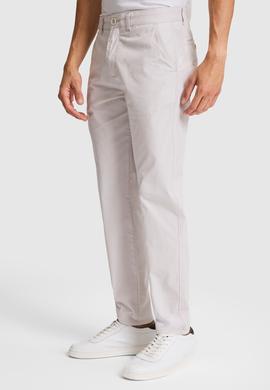 Erkek Carrot Fit Açık Gri Kanvas Pantolon - 50300546139