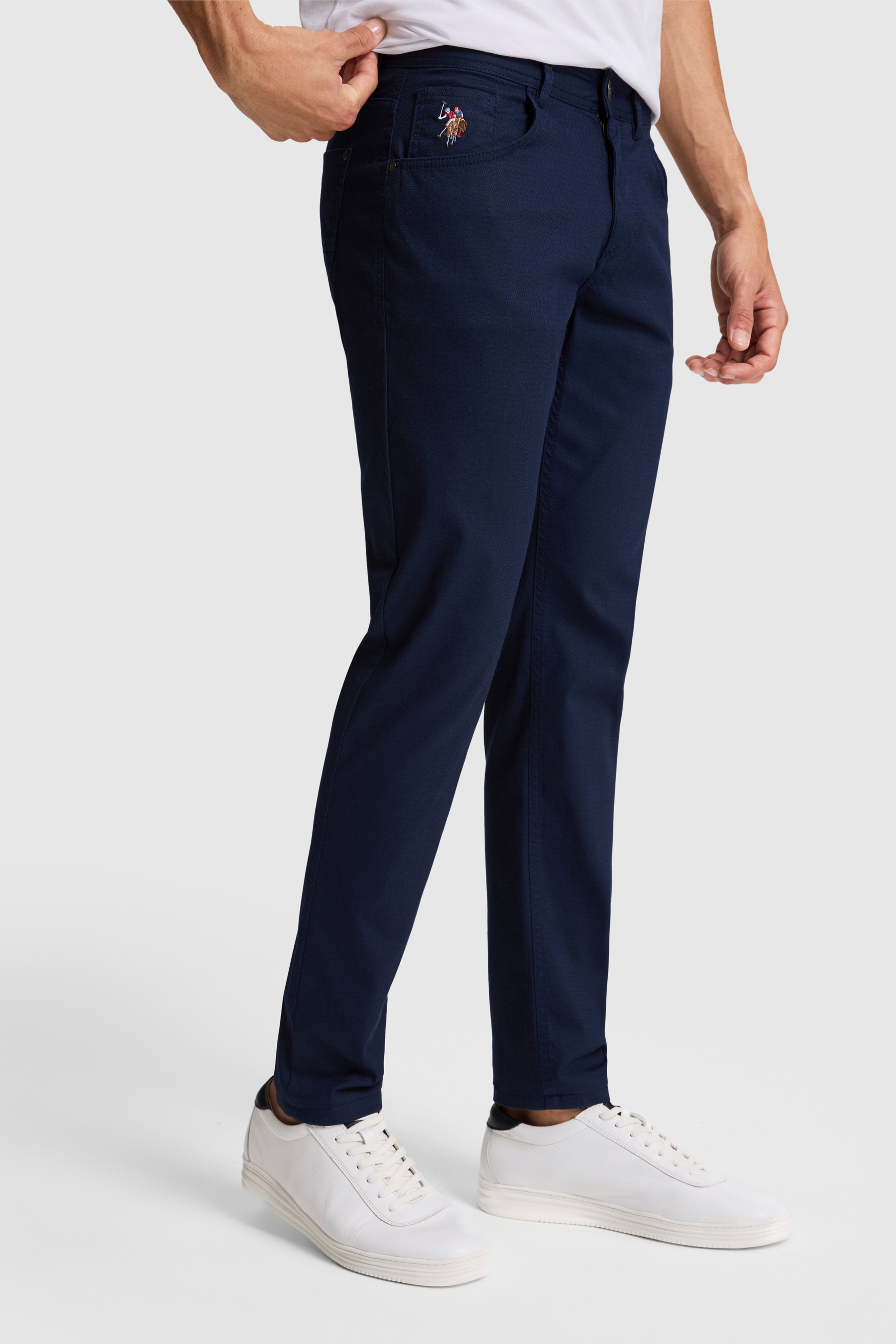 Erkek Lacivert Kanvas / Chino Pantolon - Image 4
