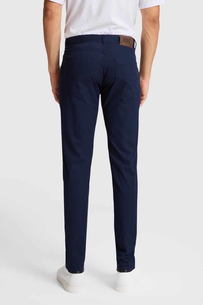 Erkek Lacivert Kanvas / Chino Pantolon - 50322356192