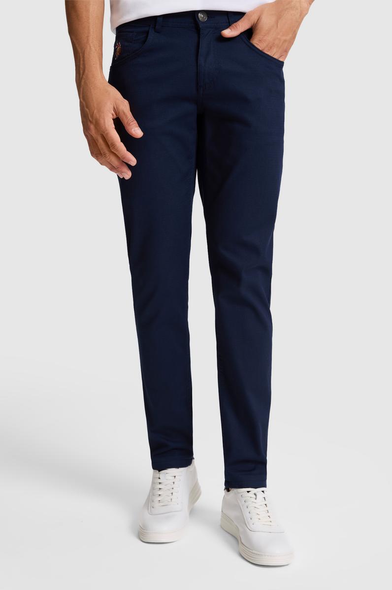 Erkek Lacivert Kanvas / Chino Pantolon