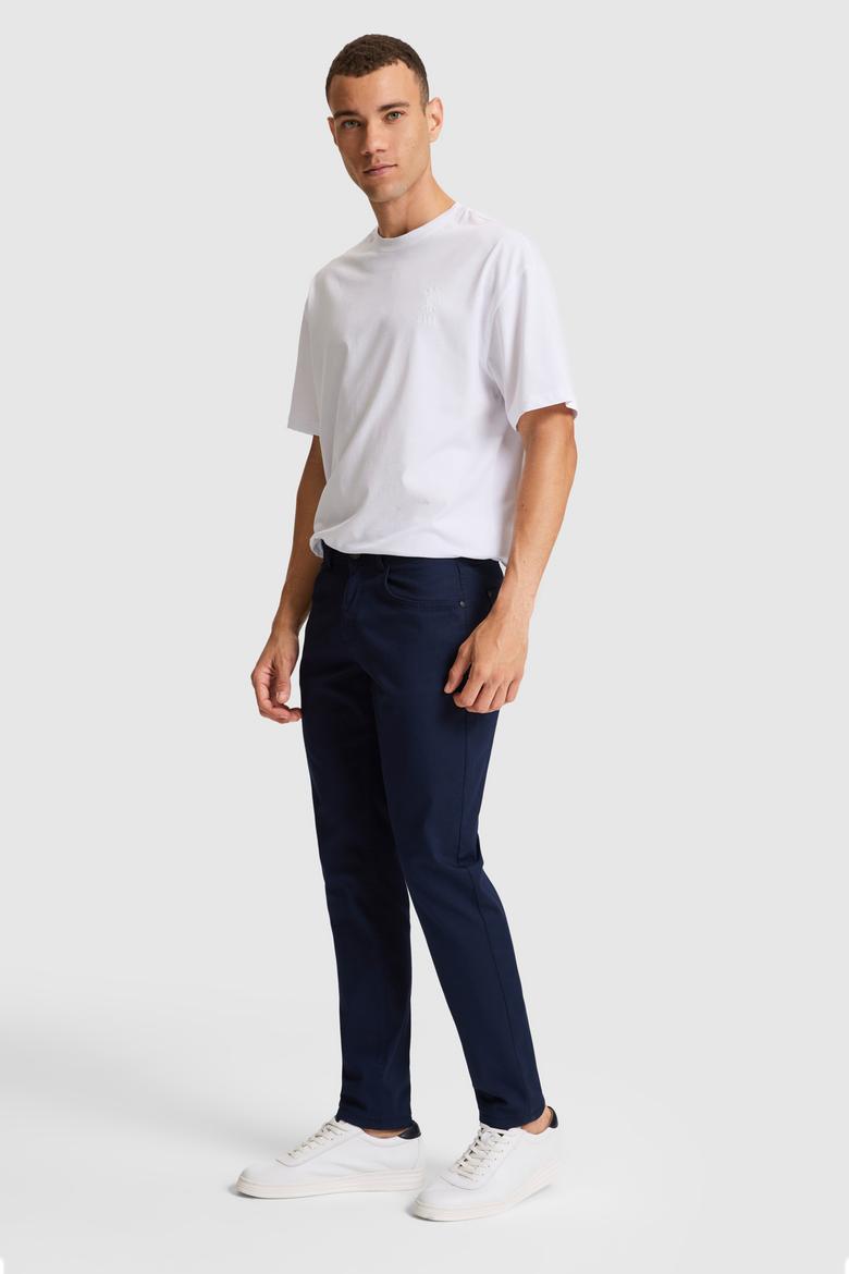 Erkek Lacivert Kanvas / Chino Pantolon - 50322356192