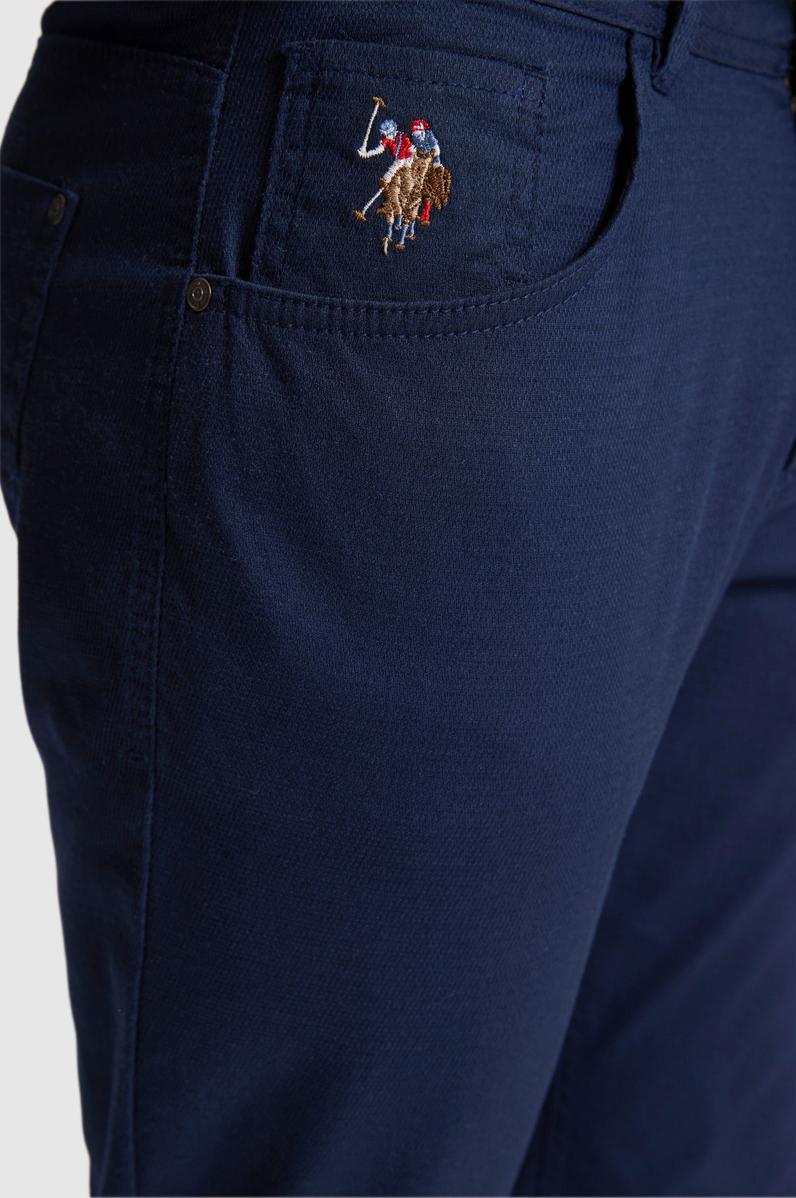 Erkek Lacivert Kanvas / Chino Pantolon
