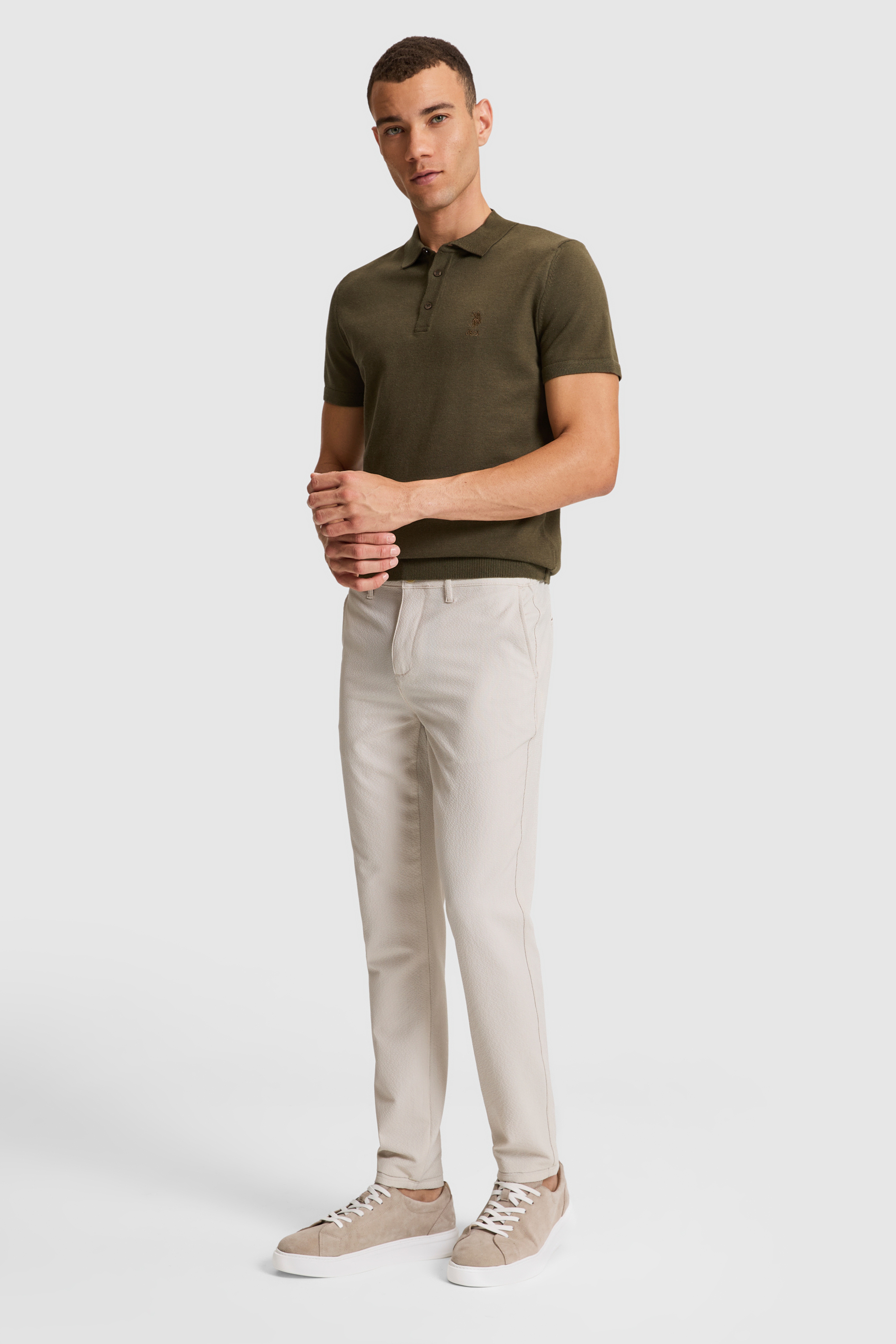 Erkek Bej Kanvas Pantolon - Image 3