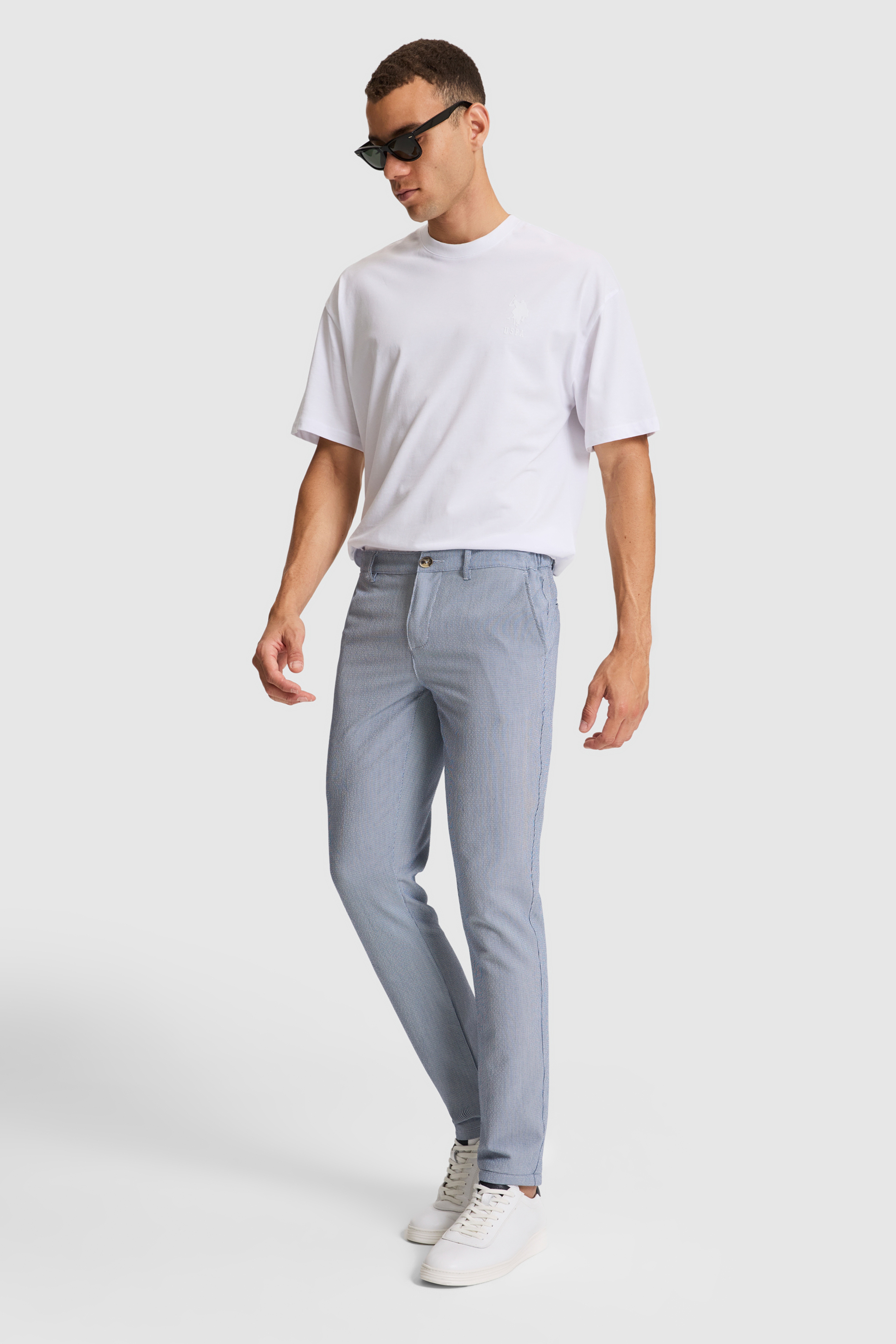 Erkek Lacivert Kanvas Pantolon - Image 1