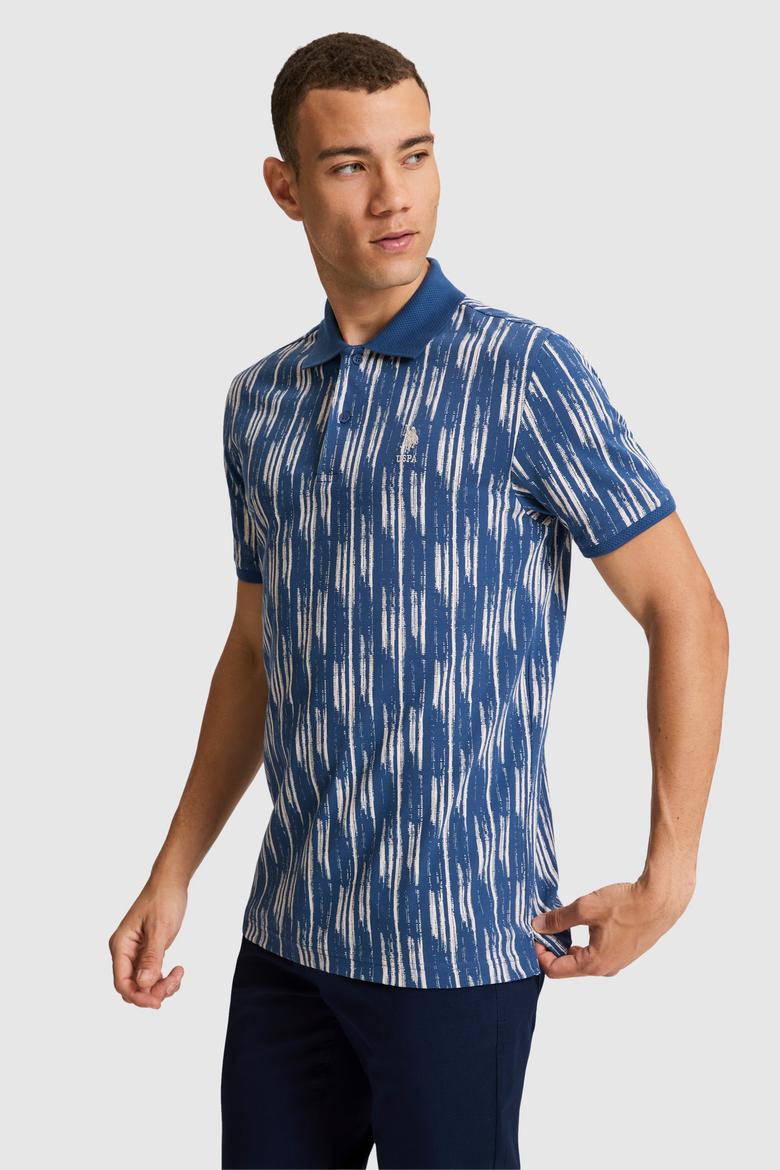 Erkek Açık Lacivert Regular Fit Polo Yaka Tişört - 50322387012