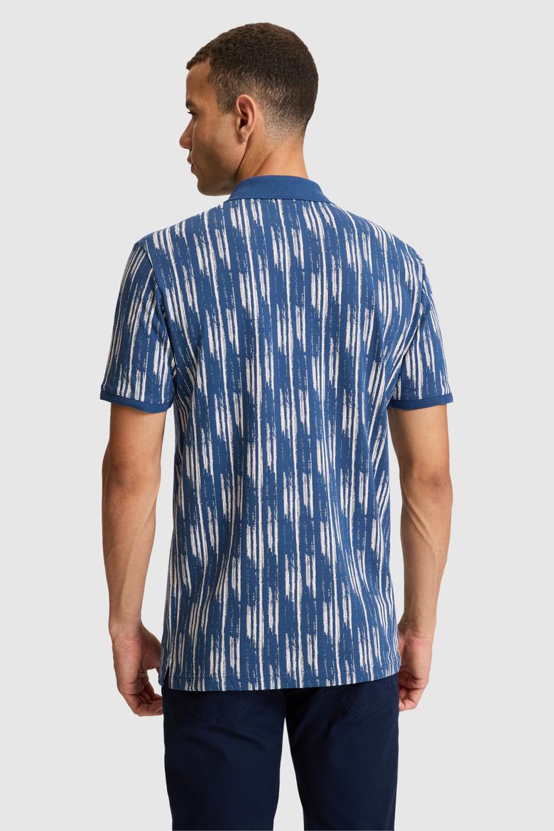 Erkek Açık Lacivert Regular Fit Polo Yaka Tişört - 50322387012