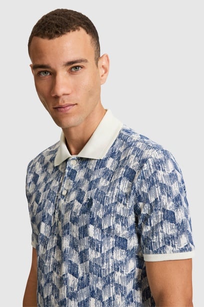 Erkek Açık Lacivert Regular Fit Polo Yaka Tişört