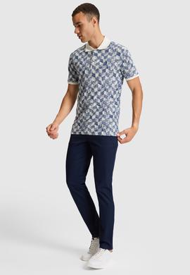 Erkek Açık Lacivert Regular Fit Polo Yaka Tişört - 50322391015